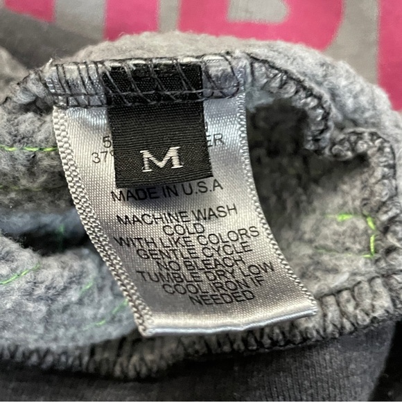 Vintage & Rare Spirtual Gangster “High on Nature” grey & rainbow Hoodie - sz M - Picture 14 of 14